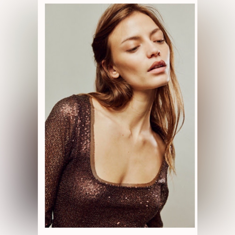 Free people Late Night Disco Layering Top